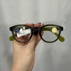 Peepers +2.00 Asher Green Blue Light Filtering NWT Glasses Reading Glasses